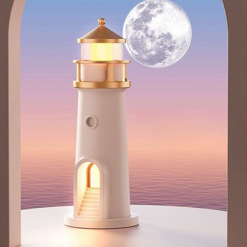 LED Night Lamp Lighthouse Remote Control