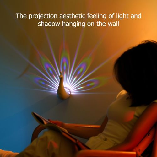 Peacock projection lamp