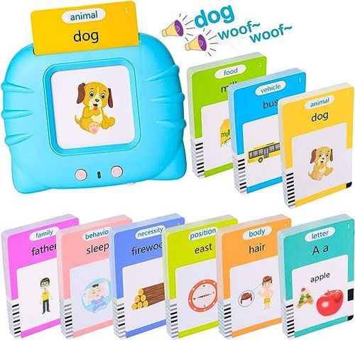 Children Early Education Machine Baby Audible Flash Cards English Talking Flash Cards Learning Toys
