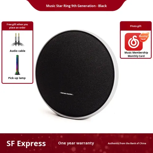 Portable Stereo Home Bluetooth Speaker with Wide-Angle Tweeter System and Classic Design