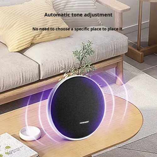 Portable Stereo Home Bluetooth Speaker with Wide-Angle Tweeter System and Classic Design