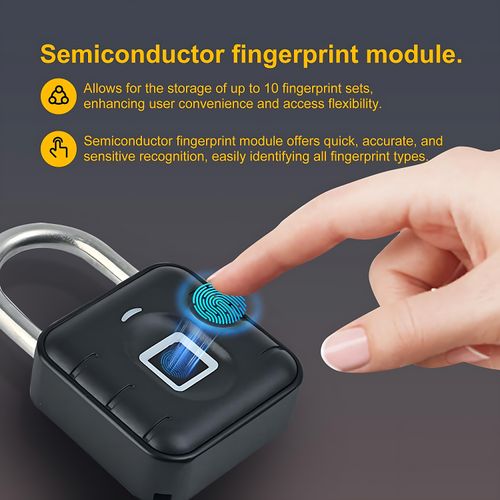 Waterproof Ultra-Fast Smart Fingerprint Padlock