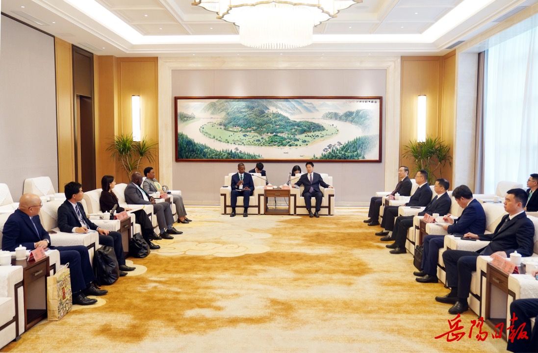 The City Mayor of Yueyangwith diplomats from UK, US, Japan, Malawi