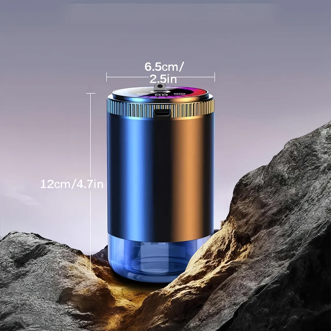 Outer bottle + perfume  Car Smart Aroma Diffuser, Dynamic Light Show or Starry Sky Top Mode, Natural French Scented Essential Oils or Perfumes, Adjustable Fragrance Concentration, Eliminate Odor In The Car, Long-term Use for 6 Months - Ocean