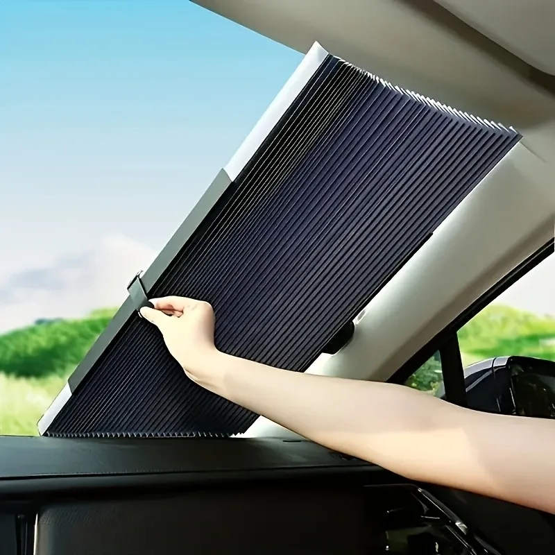 Easy Stick-On Installation, Blackout Curtain For Front Window, Car Sunshade