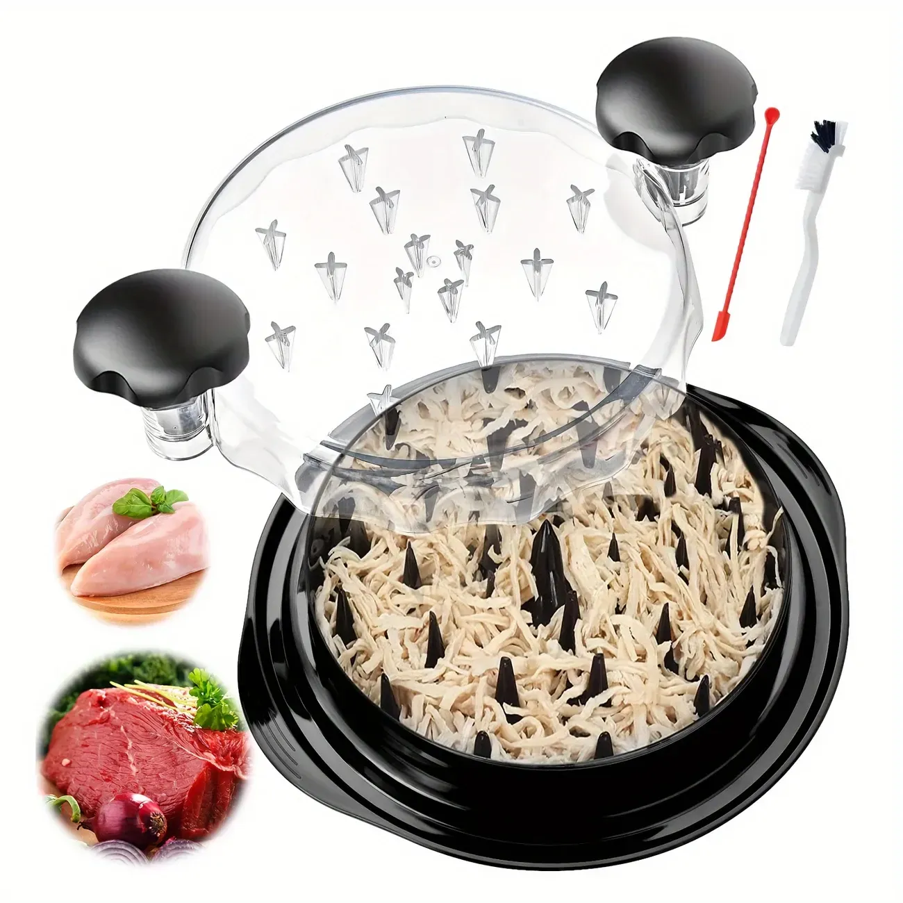 2-in-1 Silicone Chicken Chopper & Scraper – Effortless Meat & Veggie Prep in Seconds! BPA-Free, Easy Clean, Dishwasher Safe – Perfect for Home Kitchens!