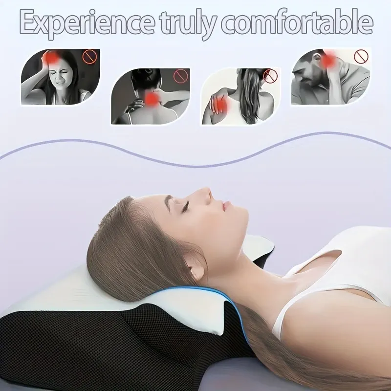 Pillow, Ergonomic Neck Neck Pillow, Sleep Relaxing Neck Pillow, New Memory Pillow Slow Rebound Neck Pillow, Back And Side Sleeper Bedding, Pregnancy Pillow, Sleeping Pillow, Gift for Elderly Parents, Pillows for Sleeping On