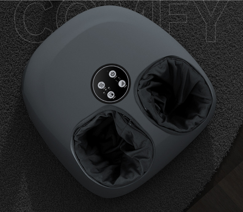 Relaxing Shiatsu Foot Massager Machine - Deep Kneading, Soothing Heat, Air Compression for Enhanced Blood Circulation and Foot Wellness - Ideal for Home or Office Use