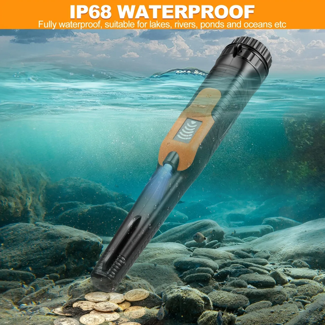 Metal Detectors For Adults For Professional For Beginners Metal Detector Wand Machine Handheld Small Positioning Stick Outdoor Treasure Hunt