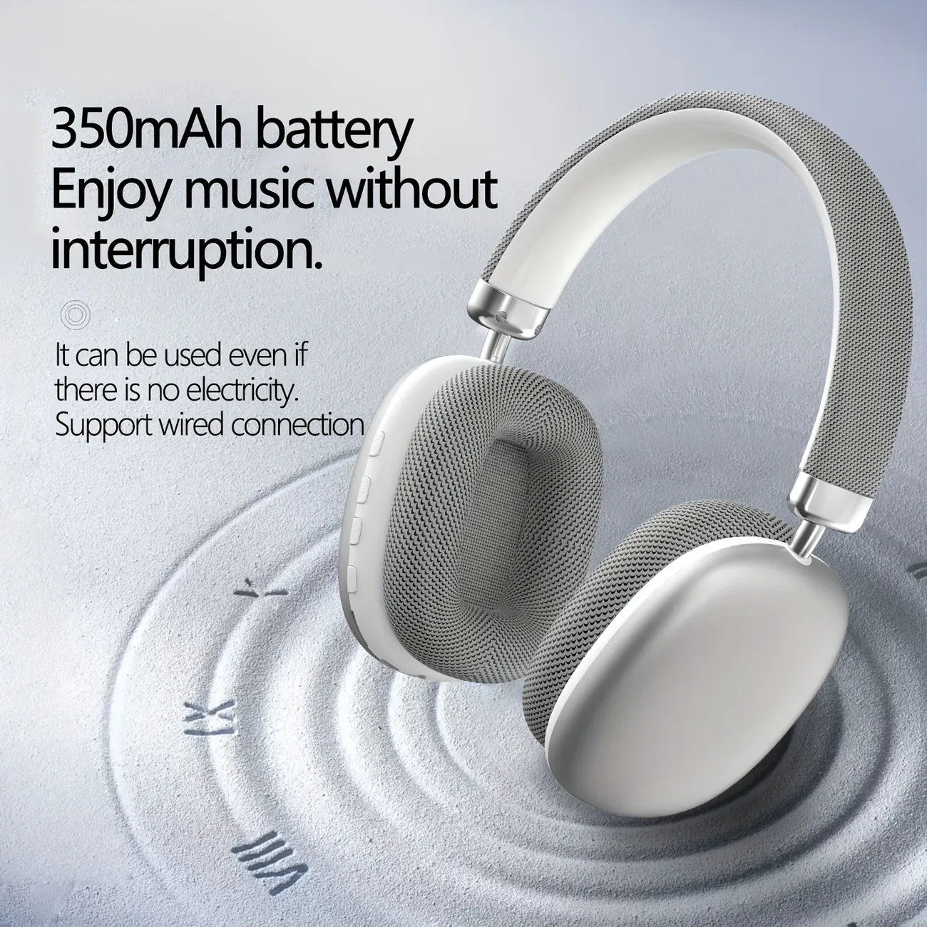 Rechargeable Headset, 40Mm Speaker, 3.5Mm Audio Cable Interface, Type-C, Memory Card Support, Pluggable - Halloween
