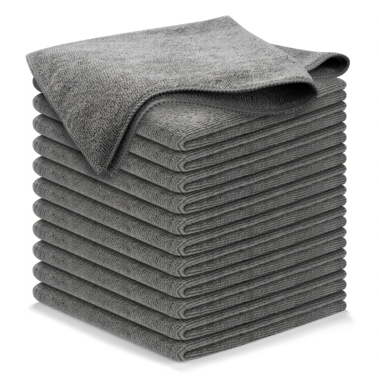 15 or 20-Pack Heavy-Duty Microfiber Cleaning Towels - Ultra-Absorbent, Quick-Dry, Lint-Free & Reusable Auto Cloths, Non-Abrasive Scratch-Free Surface for Cars, Trucks, Motorcycles, Boats, Home, Electronics - Ideal for Professional Detailing & Everyday Vehicle Maintenance, Car Care Accessories, Uniform Weave, Highquality Weave, Car Enthusiasts