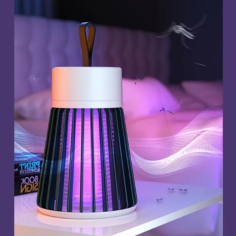 Bug Zapper, Mosquito Zapper Fly Trap Mosquito Killer Lamp USB Electric Radiationless LED Mute Bed Bug Killer Indoor for Mosquito Insect Gnat Moth Fruit Flies