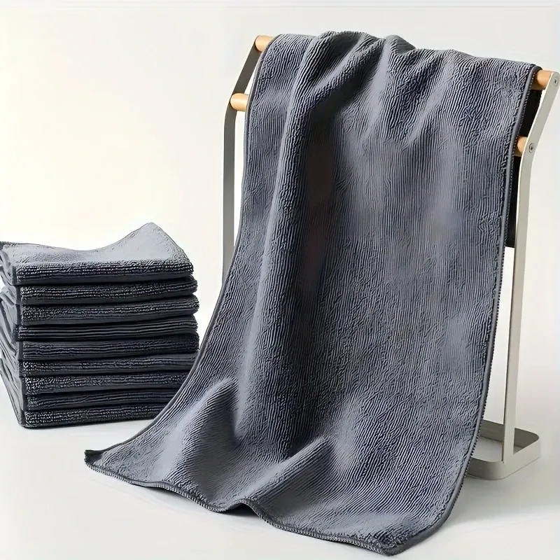 15 or 20-Pack Heavy-Duty Microfiber Cleaning Towels - Ultra-Absorbent, Quick-Dry, Lint-Free & Reusable Auto Cloths, Non-Abrasive Scratch-Free Surface for Cars, Trucks, Motorcycles, Boats, Home, Electronics - Ideal for Professional Detailing & Everyday Vehicle Maintenance, Car Care Accessories, Uniform Weave, Highquality Weave, Car Enthusiasts