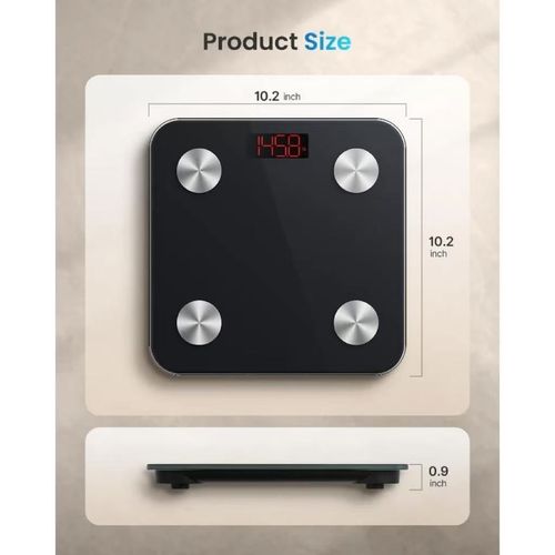 Scale for Body Weight Digital Weighing Elis Scales with Body Fat FSA HSA Eligible Smart Wireless Body Fat Measurement Device Body Composition Monitor with Smart App 396lbs