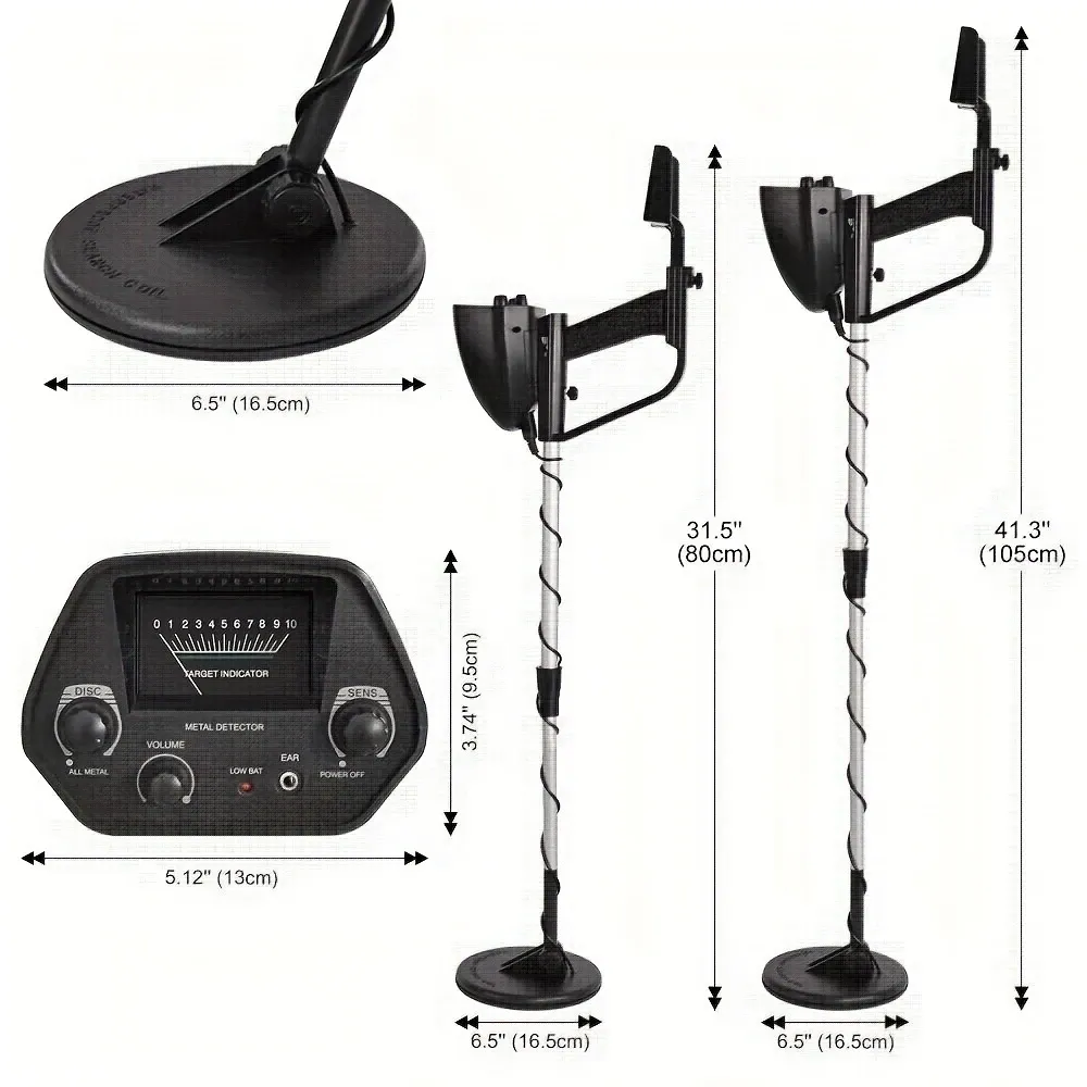 Metal Detectors For Adults For Professional For Beginners Metal Detector Wand Machine Handheld Small Positioning Stick Outdoor Treasure Hunt