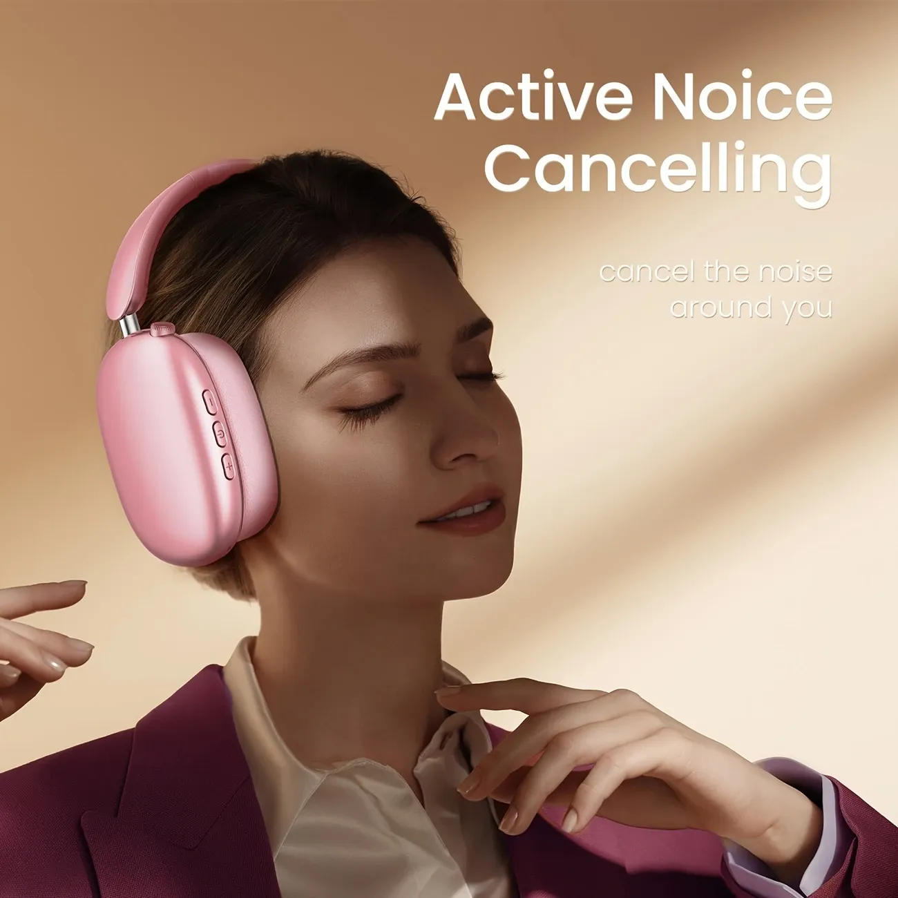 Rechargeable Headset, 40Mm Speaker, 3.5Mm Audio Cable Interface, Type-C, Memory Card Support, Pluggable - Halloween