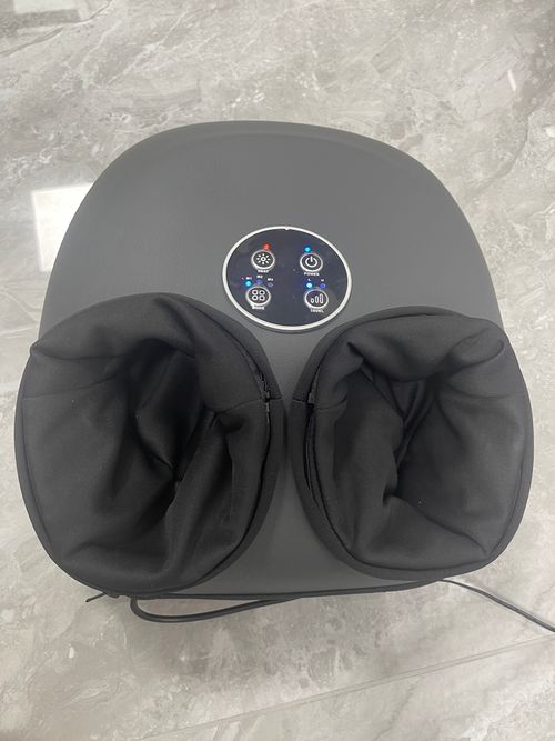 Relaxing Shiatsu Foot Massager Machine - Deep Kneading, Soothing Heat, Air Compression for Enhanced Blood Circulation and Foot Wellness - Ideal for Home or Office Use