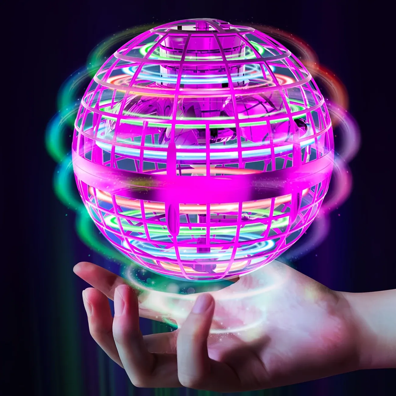 uthentic Flying Ball Toy, Durable And Lightweight Toy, Rechargeable USB, Floating And Spinning Ball Outdoor Toy, Suitable for Boys, Girls And Teenagers As A Gift