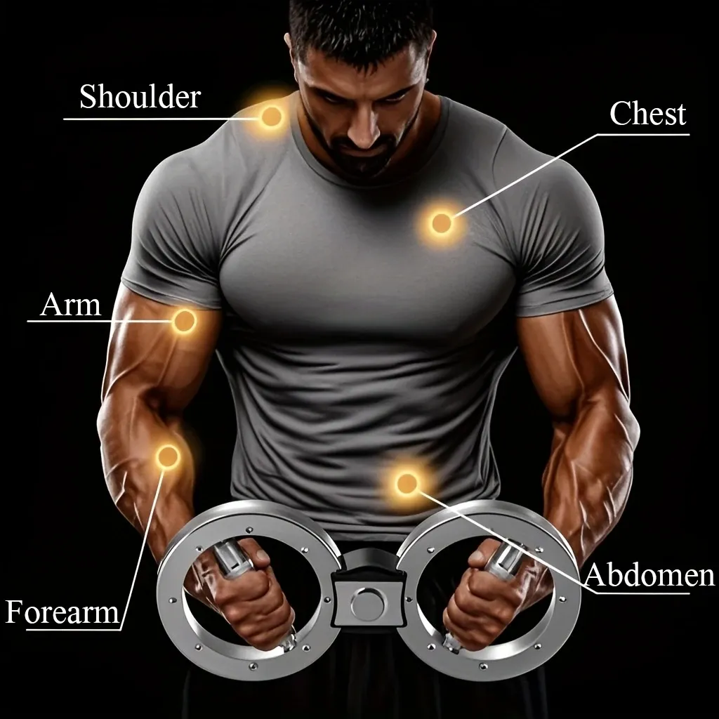 Adjustable Resistance Trainer  Eight-character Wheel Adjustable Resistance Speed Arm - Multifunctional Wrist Strength Exercise Trainer for Gym Combat Boxing Training