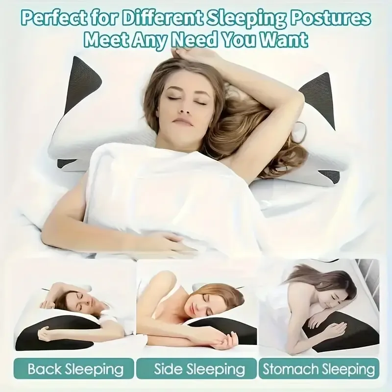 Pillow, Ergonomic Neck Neck Pillow, Sleep Relaxing Neck Pillow, New Memory Pillow Slow Rebound Neck Pillow, Back And Side Sleeper Bedding, Pregnancy Pillow, Sleeping Pillow, Gift for Elderly Parents, Pillows for Sleeping On