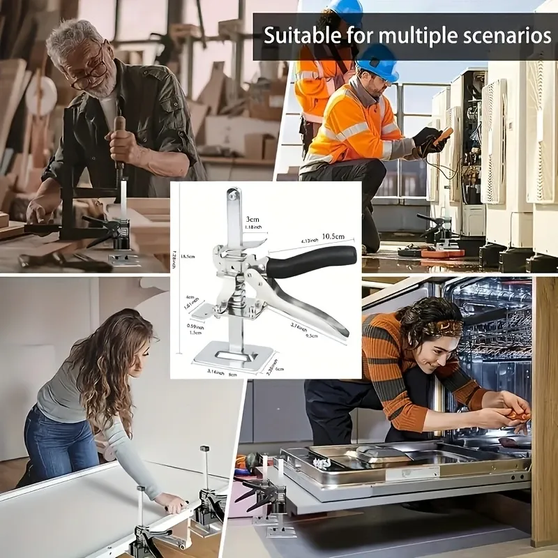 1pc Ultimate Effortless Jack - Effortless Plate Lifter, Precision Tile Adjuster, Door Board Safety Drywall Lifter, Multifunctional Manual Tool, Home Effort Helper, Portable Multifunctional Jac