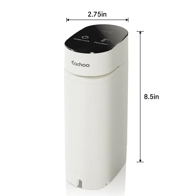 Instant Hot Water Dispenser – 1-Second Boiling, 5-Temp Adjustable (110°F-212°F), Child Lock, Compact Desktop Water Heater for Home or Office, Compatible with Bottled & 5-Gallon Jugs, Fast & Safe Hot Water