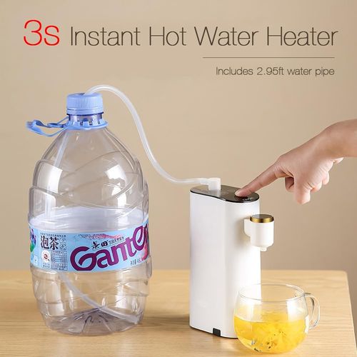 Mini Portable Instant Hot Water Dispenser - 1200W, 3s Quick Heating, 5 Adjustable Temperatures for Bottled Water