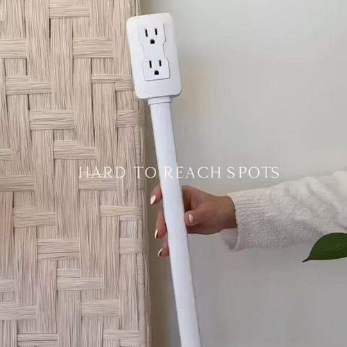 6-Outlet Extender with 4 USB Ports (3.4A Total) – Slim Space-Saving Design for Bedroom, Office & Travel | Surge Protector | Child-Safe Shutters