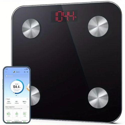 Scale for Body Weight Digital Weighing Elis Scales with Body Fat FSA HSA Eligible Smart Wireless Body Fat Measurement Device Body Composition Monitor with Smart App 396lbs