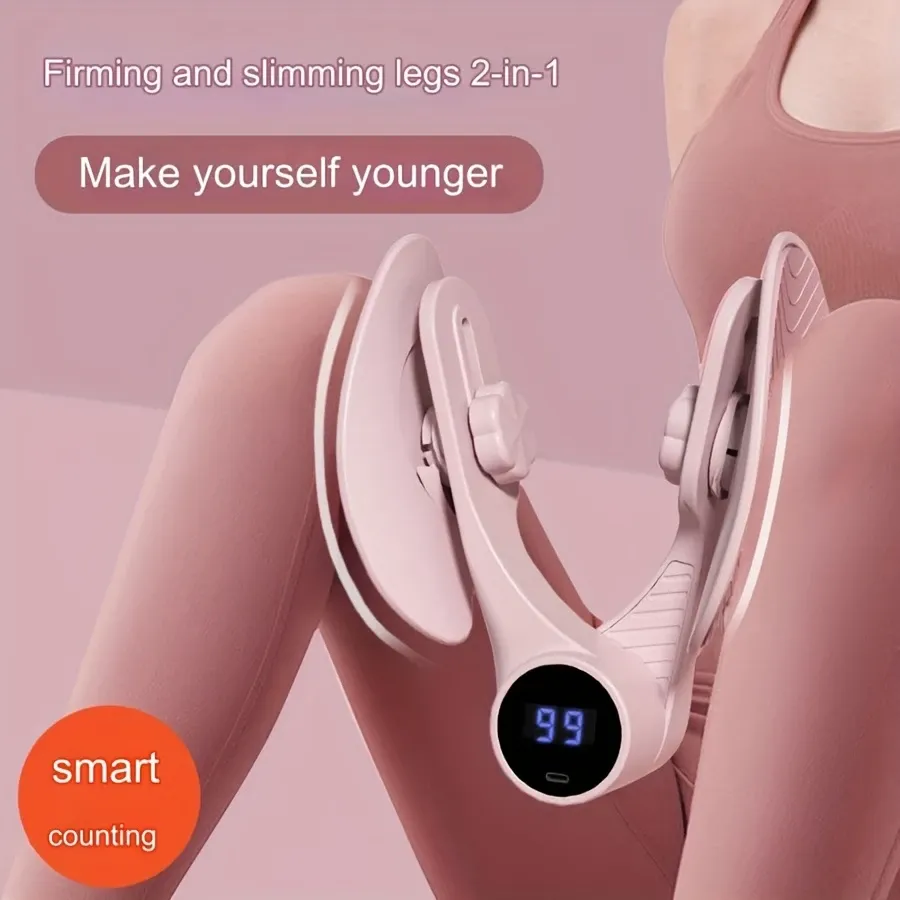 1pc Yoga Thigh Exerciser, Leg Slimming Device, Pelvic Floor Muscle Trainer, For Body Training, Fitness Shaping