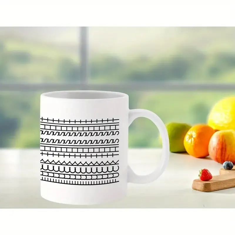 This Shit Hidden Message Mug - 11oz Ceramic Coffee Cup with Sarcastic Design, Dishwasher Safe & Ergonomic Handle, Funny Gift for Friends, Family, Coworkers, Casual Drinkware, Playful Design
