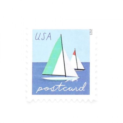 2023 US Sailboats Postcard Forever First-Class Postage