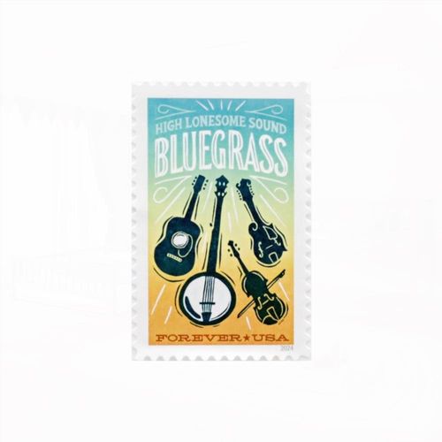 100Pcs 2024 US New Bluegrass First Class Forever Postage Stamp