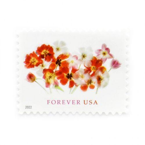 100Pcs  2022 US Forever First-Class Postage Tulips Stamps