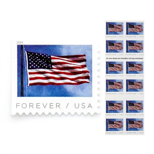 100Pcs 2019 U.S. Flag Forever Stamps Booklet