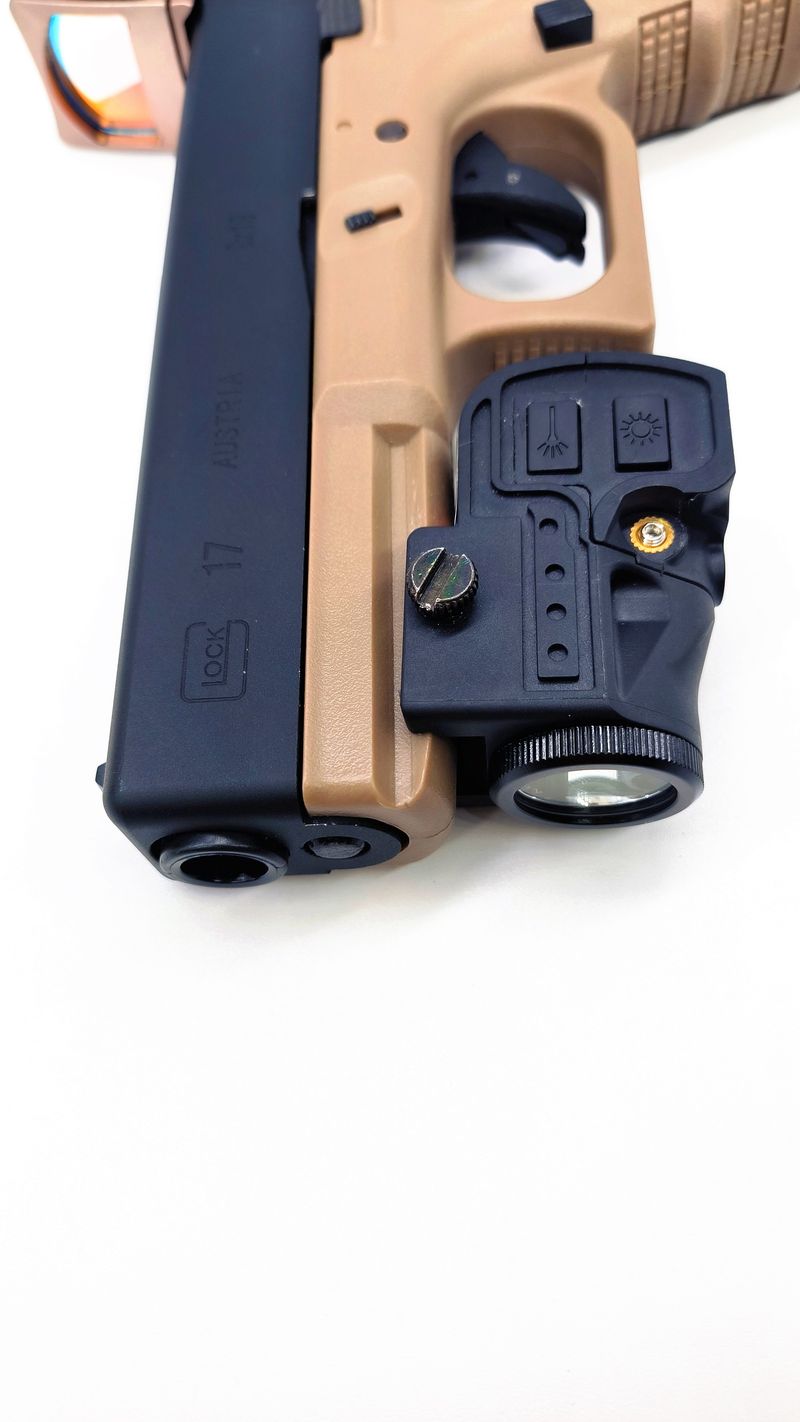 Mini Magnetic Suction Charging Red Green High Lumen Laser Sight Tactical Integrated Bottom Mounted Laser Flashlight