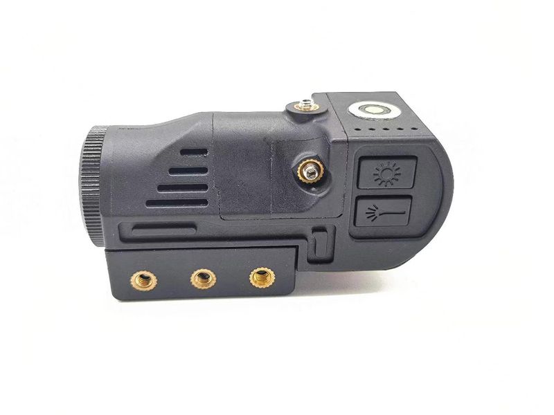 Long cylindrical magnetic suction charging red green high lumen laser sight tactical integrated bottom mounted laser flashlight