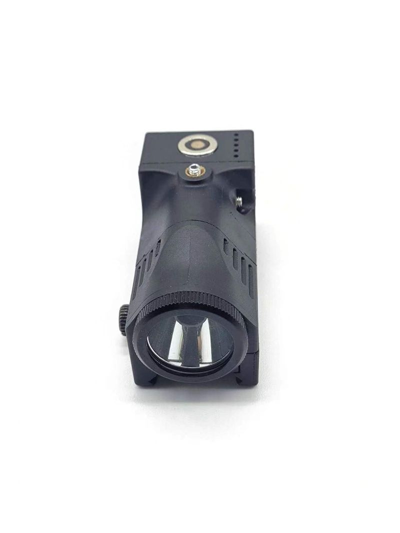 Long cylindrical magnetic suction charging red green high lumen laser sight tactical integrated bottom mounted laser flashlight