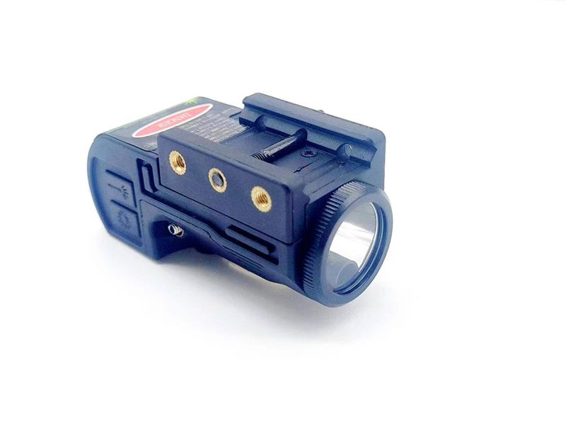 Long cylindrical magnetic suction charging red green high lumen laser sight tactical integrated bottom mounted laser flashlight