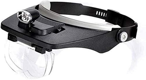 LED head-mounted magnifier