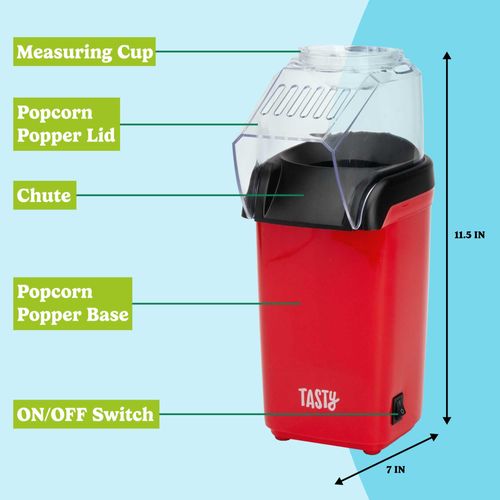 🔥HOT SALE🔥 COD！Mini Hot Air Popcorn Maker: Compact Electric Blower-Style Popcorn Maker for Home Use