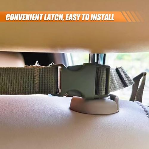 Car seat back storage bag with 8 pockets