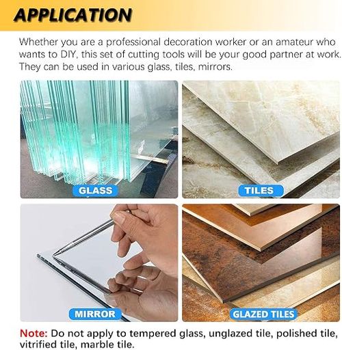 Professional 2-in-1 Ceramic and Glass Tile Cutter - Portable Construction Hand Tool for Perfect Cuts