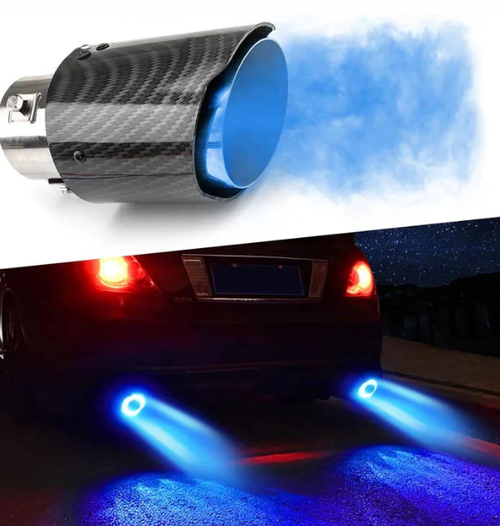 Car Modified Carbon Fiber LED Exhaust Pipe (High Temperature Resistant)
