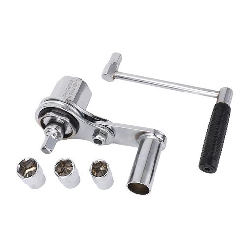 1 to 16 Ratio Torsion Multiplier Labor Saving Lug Nut Wrench, Heavy Duty Tire Nut Remover Equipped with 17mm 19mm 21mm Sockets Made of Chrome Vanadium Alloy Steel for Automobile Tire Disassembly