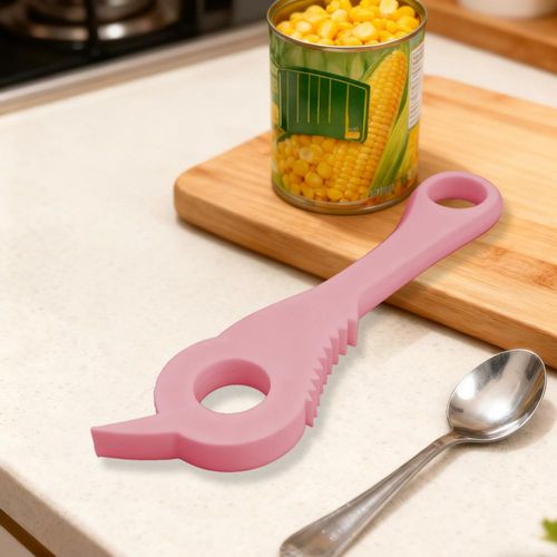 Safety grip ergonomic pull-ring can opener