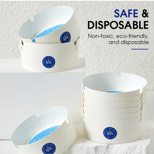 Disposable Ashtray with Ash Absorbing Gel