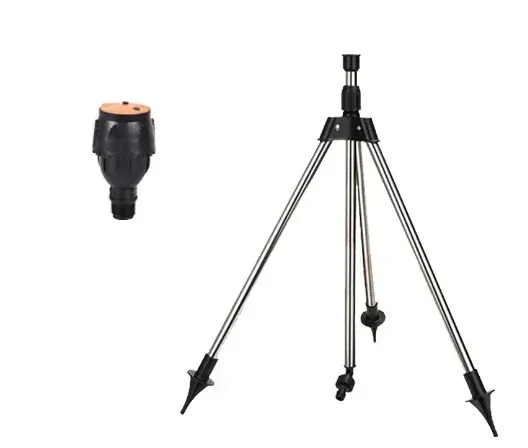 🔥💯Stainless Steel Rotary Irrigation Tripod Telescopic Support Sprinkler👇