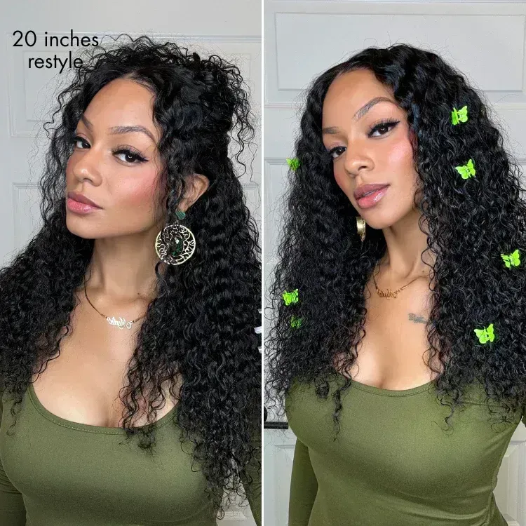 💃women's pre-pulled hairline long wavy wig👑
