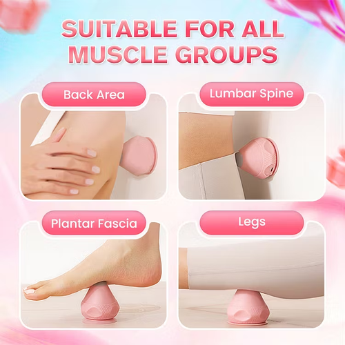 Electric Suction Vibration Heat Therapy Massage Ball